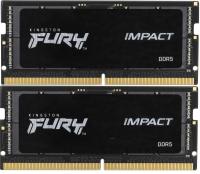 ����������� ������ SO-DIMM DDR 5 DIMM 64Gb PC38400, 4800Mhz, Kingston FURY Impact, CL38 (Kit of 2) (KF548S38IBK2-64)