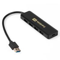 USB-Хаб (концентратор) ExeGate DUB-4P/1 черный