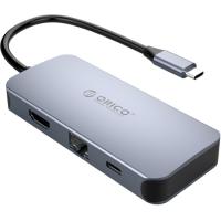 - ORICO MC-U602P-GY, Type-C (3xUSB 3.0, USB Type-C, HDMI, RJ-45),  (ORICO-MC-U602P-GY)
