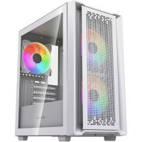 ������ Powercase Mistral SM04 ARGB, Tempered Glass, Front Nylon Filter, 3x120mm ARGB PWM fans, �����, mATX  (CMMSM04W-A3)