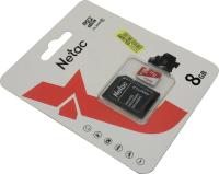   microSDHC 8GB Netac NT02P500ECO-008G-R P500 Eco + adapter