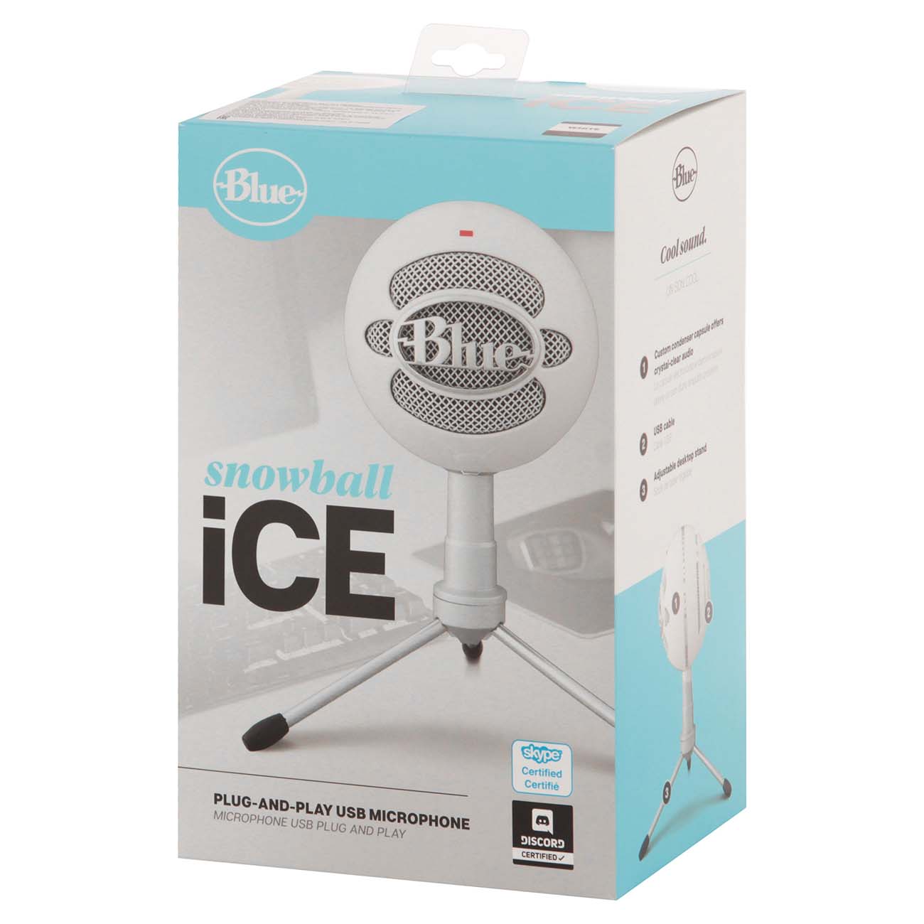 Blue snowball ice