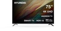  LED Hyundai 75" H-LED75BU7009 Android TV Frameless  4K Ultra HD 60Hz DVB-T DVB-T2 DVB-C DVB-S DVB-S2 USB WiFi Smart TV