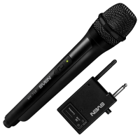 Микрофон беспроводной SVEN MK-710 чёрный (VHF, mini jack 3.5 мм, 2 х ААА, 1 х АА)