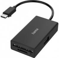 Разветвитель USB 2.0 Hama H-200126 1порт. черный (00200126)