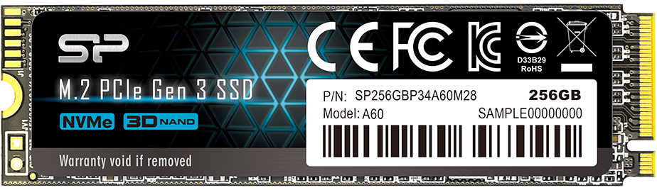 ������������� ���������� 256Gb SSD Silicon Power A60 (SP256GBP34A60M28)