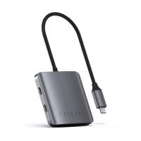 USB-хаб Satechi 4-PORT USB-C HUB , Серый ST-UC4PHM