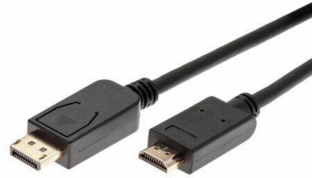 Кабель DisplayPort (M) - HDMI (M), 1.8м, AOpen ACG609-1.8M