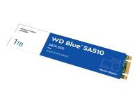 ������������� ���������� WD SSD Blue SA510, 1.0TB, M.2(22x80mm), SATA3, R/W 560/530MB/s, IOPs 95 000/84 000, TBW 400, DWPD 0.2