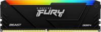 ������ 16GB Kingston Fury Beast RGB KF432C16BB12A/16, DDR4, 3200MHz, PC4-25600, CL16, DIMM 288-pin, 1.35�, dual rank, Ret