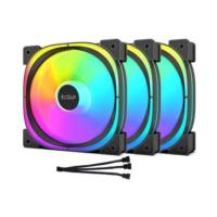    PCCooler EF 120 ARGB BK 3 IN 1 ((120x120x25mm, 4-pin PWM, ARGB, Black, 3pcs)