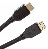 Кабель аудио-видео Cactus CS-HDMI.2-2 HDMI (m)/HDMI (m) 2м. Позолоченные контакты черный