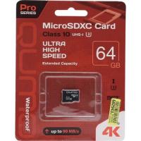   Micro SecureDigital 64Gb  QUMO QM64GMICSDXC10U3NA 