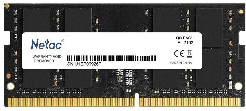 ����������� ������ 16Gb Netac NTBSD4N32SP-16 DDR4 3200MHz SO-DIMM