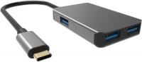 Кабель-концентратор USB 3.1 Type-Cm --> 4 port USB3.0(f) VCOM DH310B Aluminum Shell