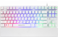 Проводная игровая клавиатура DEFENDER BREATH GK-184 белая (USB, радужная подсветка, 87 кл.) (45184)