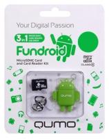 QUMO     MicroSD 32GB CL 10 + USB  FUNDROID 