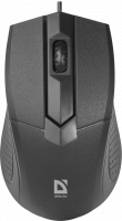 Проводная оптическая мышь Defender Optimum MB-270 черная, 3 кнопки, 1000 dpi