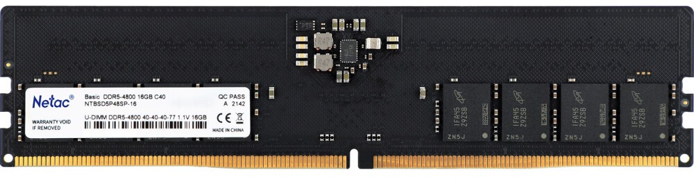 ����������� ������ 16Gb DDR5 4800MHz Netac Basic (NTBSD5P48SP-16)