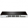 ����������� ���������� D-Link DES-3200-28/C1A 24-port Switch 10/100Mbps/4 Combo 1000 Mbps/SFP/19"