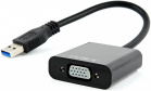 Переходник Cablexpert USB 3.0 - VGA, 0.15m (AB-U3M-VGAF-01)