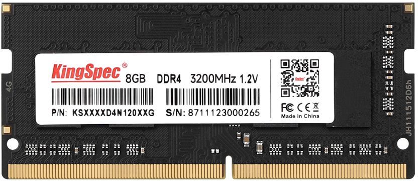   8Gb DDR4 3200MHz KingSpec SO-DIMM (KS3200D4N12008G) 8 , DDR4, 25600 /, CL17, 1.2 