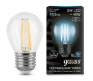   Gauss LED Filament Globe E27 5W 4100K