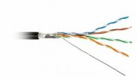    Hyperline FUTP4-C5E-S24-OUT-PE-BK-100, . F/UTP, . 5e, 4  (24AWG),  (solid),  - , , PE, -40C+60C,  (100) 