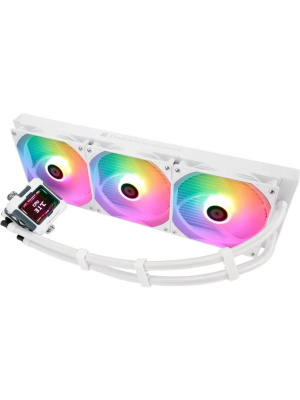 ��� Thermalright Frozen Warframe 420 ARGB (420mm, LED, White, ARGB/ Fans: 3x140mm, 88.7CFM, 29.8dBA, 1750RPM/ Pump height 60mm, 23dBA, 3000RPM, Rad thickness 27mm/ S: 1851, 1700, 1200, 115X, 2011, 2066, AM5, AM4)