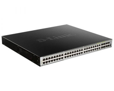 ���������� D-Link DGS-3630-52PC/A2ASI Managed L3 Stackable Switch 44x1000Base-T PoE, 4x10GBase-X SFP+, 4xCombo 1000Base-T PoE/SFP, PoE Budget 370W (740W with DPS-700)