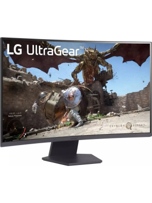 ������� LG 32GS60QC-B 31.5" Curved VA, 2560x1080, 180Hz, 1ms, 300�d/m, 3000:1, HDR10 | 2xHDMI(2.0), DP(1.4) | ExPSU, Vesa 100, Black