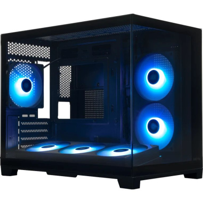 ������ XASTRA QW500M 6ARGB-FC-C6-UC Black mATX/Aquarium/Screewless/ 1x120+1x240+1x360mm ARGB PWM FC fans/Argb+PWM HUB 6port/Type-C/ QW500M-1FA36A-1FA24A-1FC12A-C6-UC