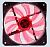  Digma DFAN-LED-RED 120x120x25mm 3-pin 4-pin (Molex)23dB 115gr LED Ret