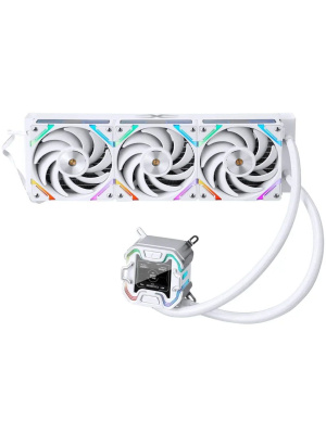 ������� �������� ���������� 1STPLAYER X-360 White / 3x120mm, ARGB, IPS display / X-360-WH