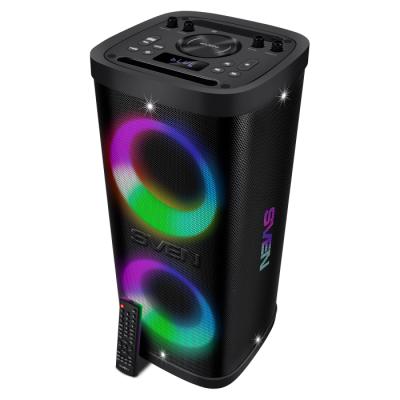 ��������� ������� 2.0 SVEN PS-930 ������ (2x75 W, mini Jack, 2 � 6.35 �� Jack, USB, Bluetooth, FM, micro SD, ���, 7200 �A, LED ���������)