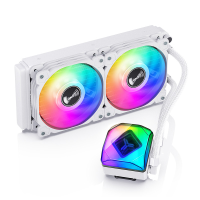  Jonsbo TW6 240 ARGB White LGA 2011/1700/1200/115X/AM4 (6/,TDP 250W, ARGB FAN and PUMP, PWM, DUAL FAN 120mm, ) RET