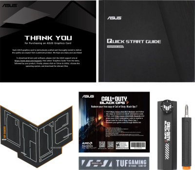 ���������� ASUS AMD Radeon RX 9070 XT COD BO7 Special Edition OC 16Gb, (TUF-RX9070XT-O16G-COD-BO7) GDDR6, Ret (90YV0L76-M0NM00)