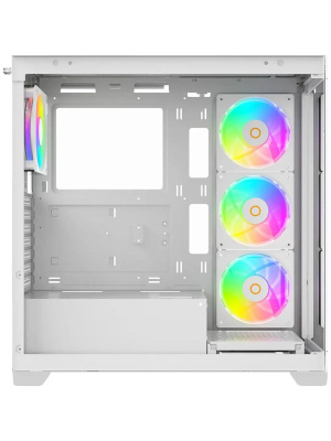 ������ Ocypus Gamma C72 WH ARGB, ATX, USB3.0*1+USB2.0*2, SIDE 3x120mm ARGB, REAR 1x120mm ARGB