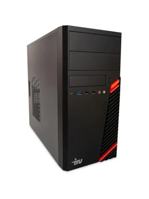 ��������� ���� iRU Planio 310H6SM MT, Intel Core i3-12100F/8 �� DDR4/256 �� SSD/NVIDIA GeForce GT 610 (2 ��)/��� ��, ������ (2162845)