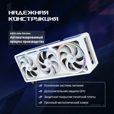 ���������� ASUS ROG Astral NVIDIA GeForce RTX 5090 White OC 32GB (ROG-ASTRAL-RTX5090-O32G-WHITE), GDDR7, OC, Ret 90YV0LWA-M0NA00
