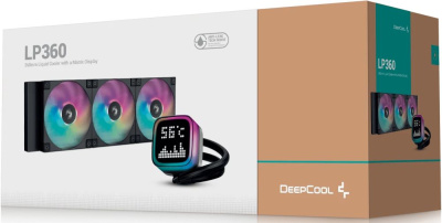 ������� ����������� ���������� DeepCool LP360, LCD, 4-pin, ARGB, 120��, ������, retail (R-LP360-BKMSNC-G-1)