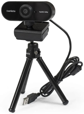 ���-������ Exegate Stream C925 FullHD T-Tripod (1920x1080, USB 2.0, ����������� �������������, ���������� ��������, ������)
