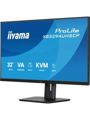 ������� Iiyama 32" ProLite XB3294UHSCP-B1 ������ VA LED 2ms 21:9 HDMI M/M ������� HAS Piv 3000:1 400cd 178��/178�� 3440x2160 75Hz DP 4K USB 9.7��