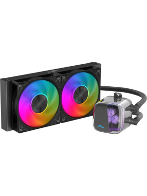 ������� ���������� ��� ���������� SAMA L70 240BK (290W, 240mm, Black, ARGB/ Fans: 2x120mm, 72.3CFM, 28dBA, 2200RPM/ Pump height 66mm, 3000RPM, Rad thickness 27mm/ S: 1851, 1700, 1200, 115X, AM5, AM4)