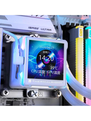 ��� Thermalright Elite Vision 360 (360mm, LED, White, ARGB/ Fans: 3x120mm, 69CFM, 27dBA, 2150RPM/ Pump height 63mm, Rad thickness 27mm/ S: 1700, 1200, 1851, 115X, 2011, 2066, AM5, AM4)