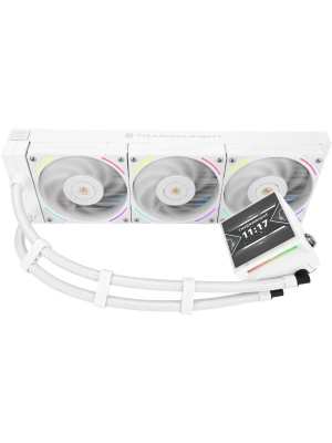 ��� Thermalright Hyper Vision 360 (360mm, LED, White, ARGB/ Fans: 3x120mm, 69CFM, 27dBA, 2150RPM/ Pump height 68mm, 6400RPM, Rad thickness 27mm/ S: 1700, 1200, 1851, 115X, 2011, 2066, AM5, AM4)