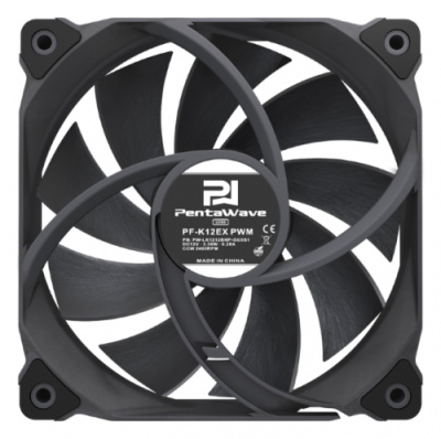 ���������� ��� ������� PentaWave PF-K12EX PWM / 120mm 4 pin Dual NMB Ball Bearing 500-2400rpm 108CFM 38.5dBA/ Gray