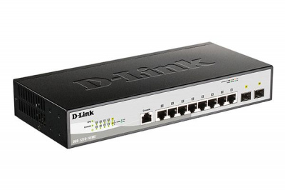 ���������� 2 ������ D-Link DGS-1210-10/ME/B2A � 8 ������� 10/100/1000Base-T � 2 ������� 1000Base-X SFP