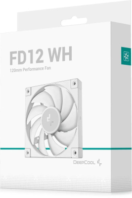 ���������� DeepCool FD12 120��, 4-pin, 2050��/���, 27.6 ��, �����, Ret (R-FD12-WHNPN1-G)
