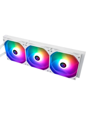 ��� Thermalright Frozen Warframe 420 ARGB (420mm, LED, White, ARGB/ Fans: 3x140mm, 88.7CFM, 29.8dBA, 1750RPM/ Pump height 60mm, 23dBA, 3000RPM, Rad thickness 27mm/ S: 1851, 1700, 1200, 115X, 2011, 2066, AM5, AM4)